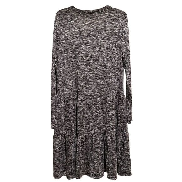 Loft Lou & Grey Heathered Tiered Hem Dress NWT - Picture 3 of 7